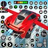 Flying Car Robot Shooting Game icon