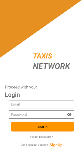 Android application Taxis Network screenshort