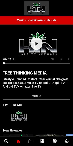 Android application Haze TV Network screenshort