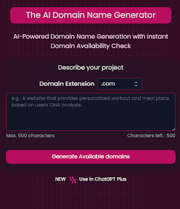 Exoname : AI Domains generator