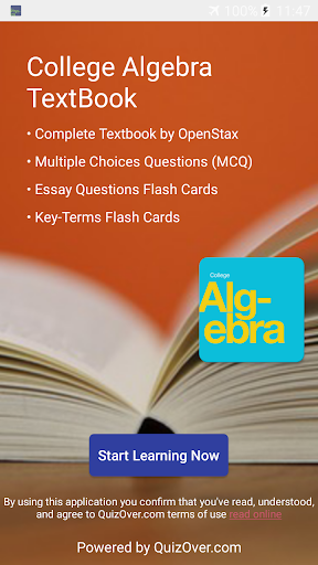 Android application College Algebra Textbook screenshort