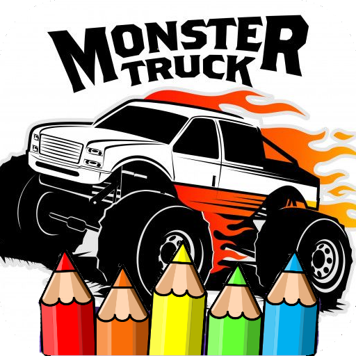 coloring big monster truck Auf Windows herunterladen
