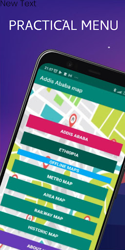 Android application Addis Ababa map screenshort