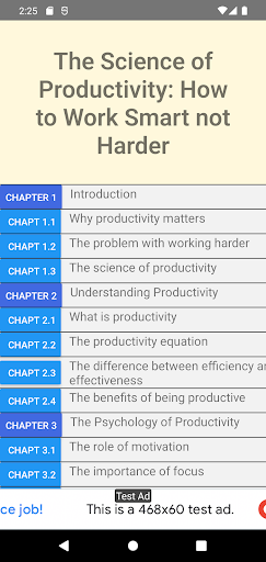 Android application Develop Productivity screenshort