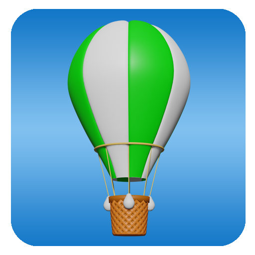 Heat Air balloon adventure logo