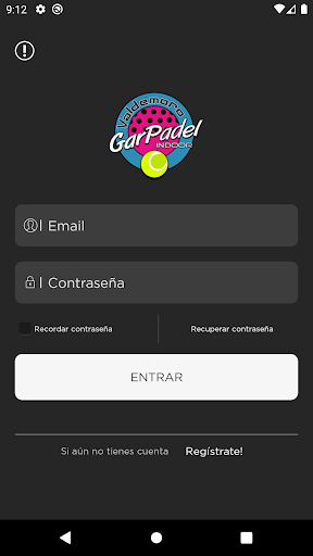 Android application Garpadel screenshort