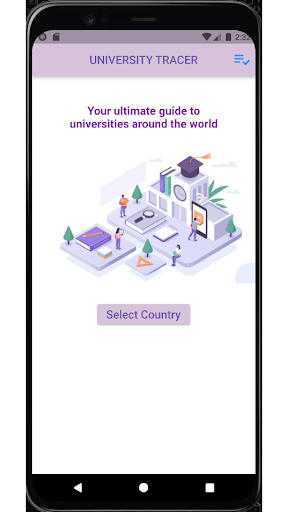 Android application University Tracer screenshort