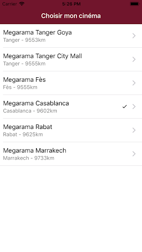 Android application Megarama Maroc screenshort