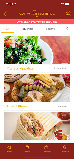 Falafel and Shawarma Planet Screen 2