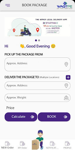 Waqtpe Customer App Screen 3