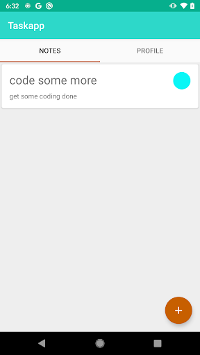 Android application TaskApp screenshort