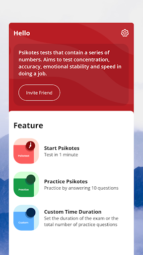 Android application Psikotes: Kraepelin Pauli Test screenshort