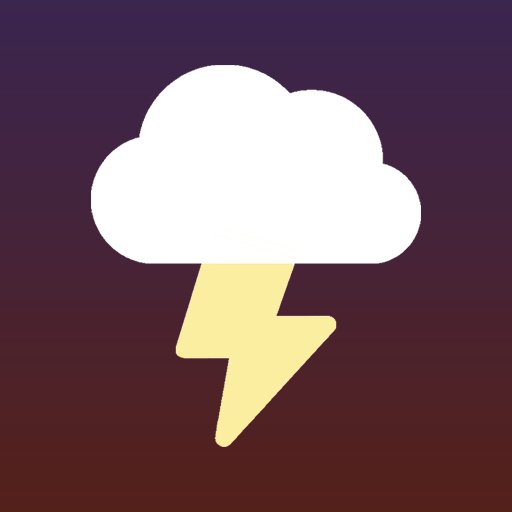 Lightning and rain simulator logo