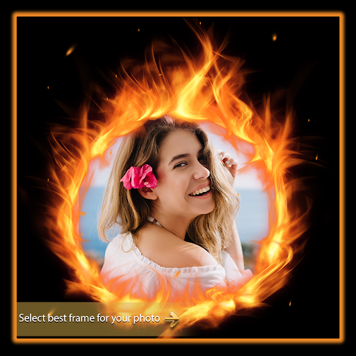 Fire Photo Frame Editor