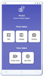 Photo & Video Maker - PicVid 1.0 APK + Мод (Unlimited money) за Android