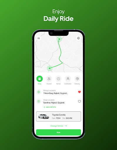 Android application FreeSeaters Taxi Customer screenshort