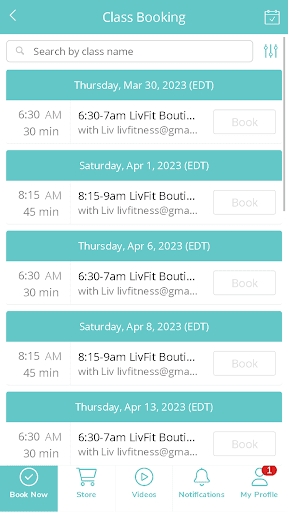 Android application LivFit & Eagle Eye screenshort