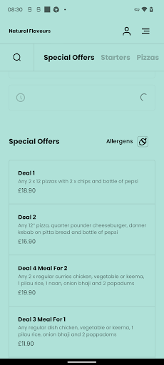 Natural Flavours Screen 3