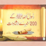 Cover Image of डाउनलोड Rasoolullah SAW ke 200 Sunhere Irshaadat 1.0.3 APK