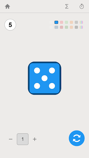 Screenshot of Dice Roller App