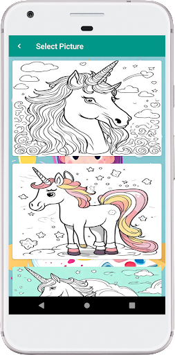 Unicorn Kids Coloring book Screen 2