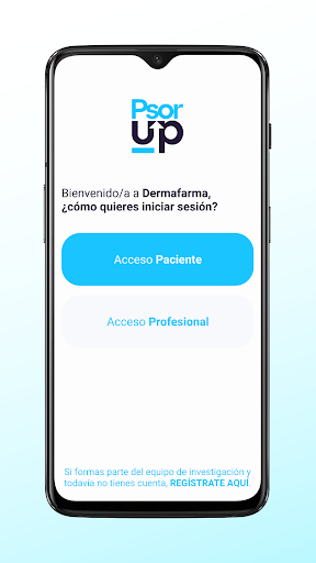 Android application PsorUp screenshort