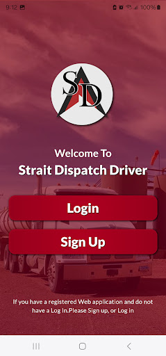 Strait Dispatch Driver Screen 2