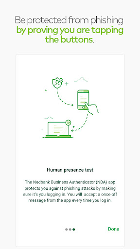 Nedbank Business Authenticator Screen 3
