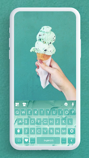 Android application Peppermint Ice Cream Keyboard screenshort