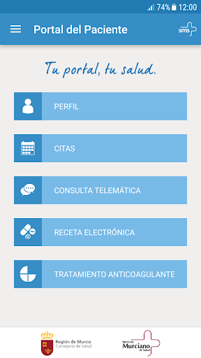 Portal del Paciente Screen 2