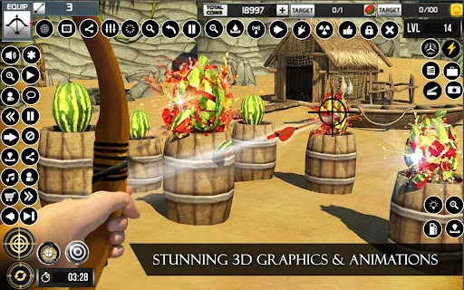 Watermelon Archery Games 3D Screen 2