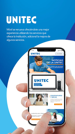 Android application UNITEC Móvil screenshort