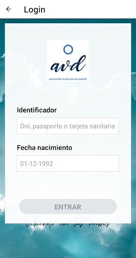 Android application Asociación Valenciana Diabetes screenshort