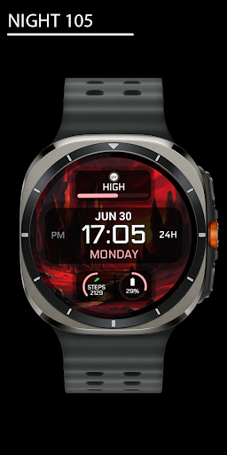 Night 105 - watch face screenshot 0