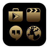 BlackGold Theme -Icon Pack, HD icon