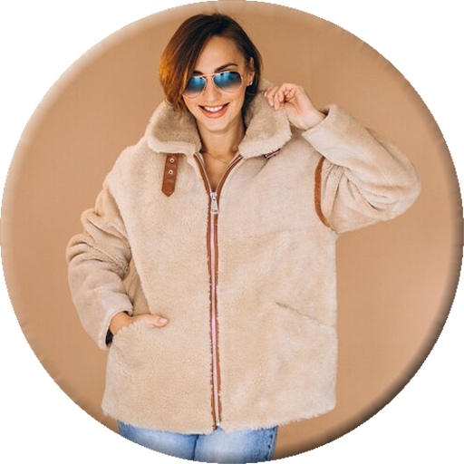 Winter Short Coat Fashion Logo
