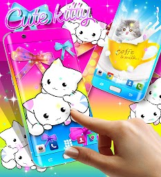 Cute kitty live wallpaper