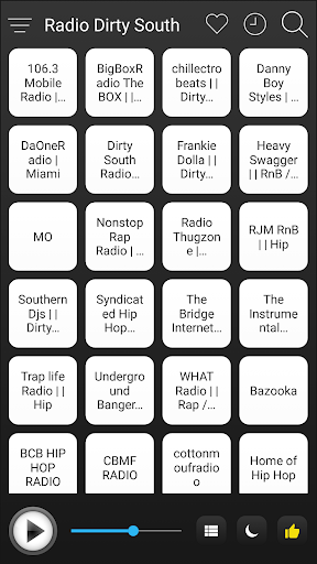 Android application Dirty South Radio FM AM Music screenshort