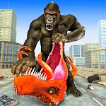 Cover Image of 下载 Dinosaur City Rampage Angry Dinosaur Attack Games  APK