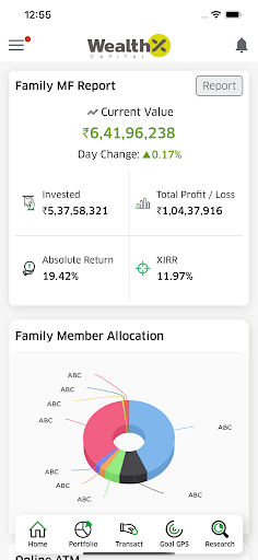 Android application WealthX Capital screenshort