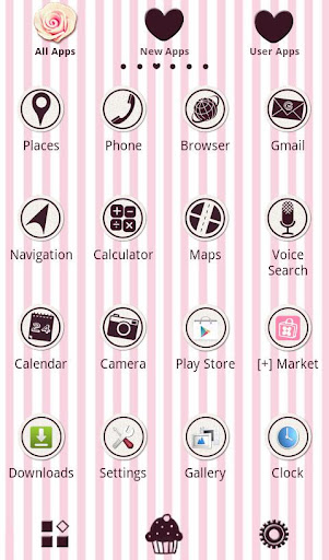 -Sweet Cupcakes- Theme +HOME Screen 2