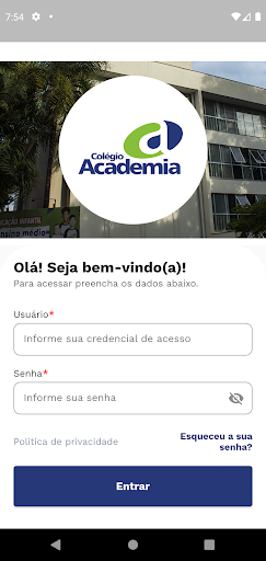 Android application Colégio Academia-Jaú screenshort