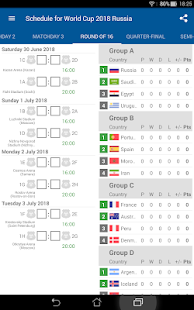 Schedule for World Cup 2018 Russia 1.0.2 APK screenshots 7
