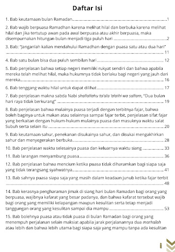 Kitab Puasa Shahih Muslim Screen 2
