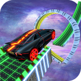 Neon Car Frenzy Racing Stunts icon