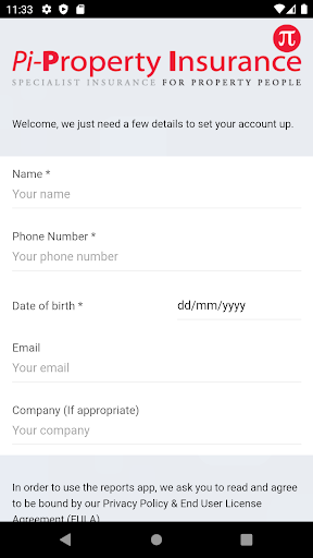 Android application Pi-Property Insurance Claims screenshort