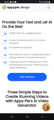AI Video Generator Screen 2