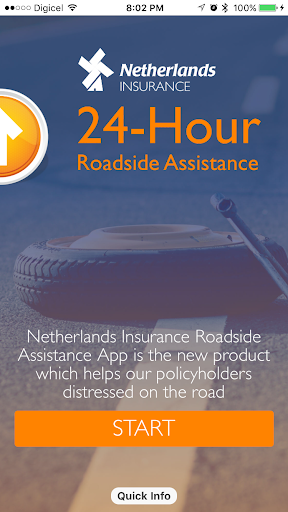 Android application Netherlands Insurance Roadside screenshort