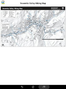 Yosemite National Park GPS Map Screenshot