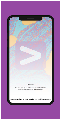 Screenshot of Greater - 24/7 Chat Coaching